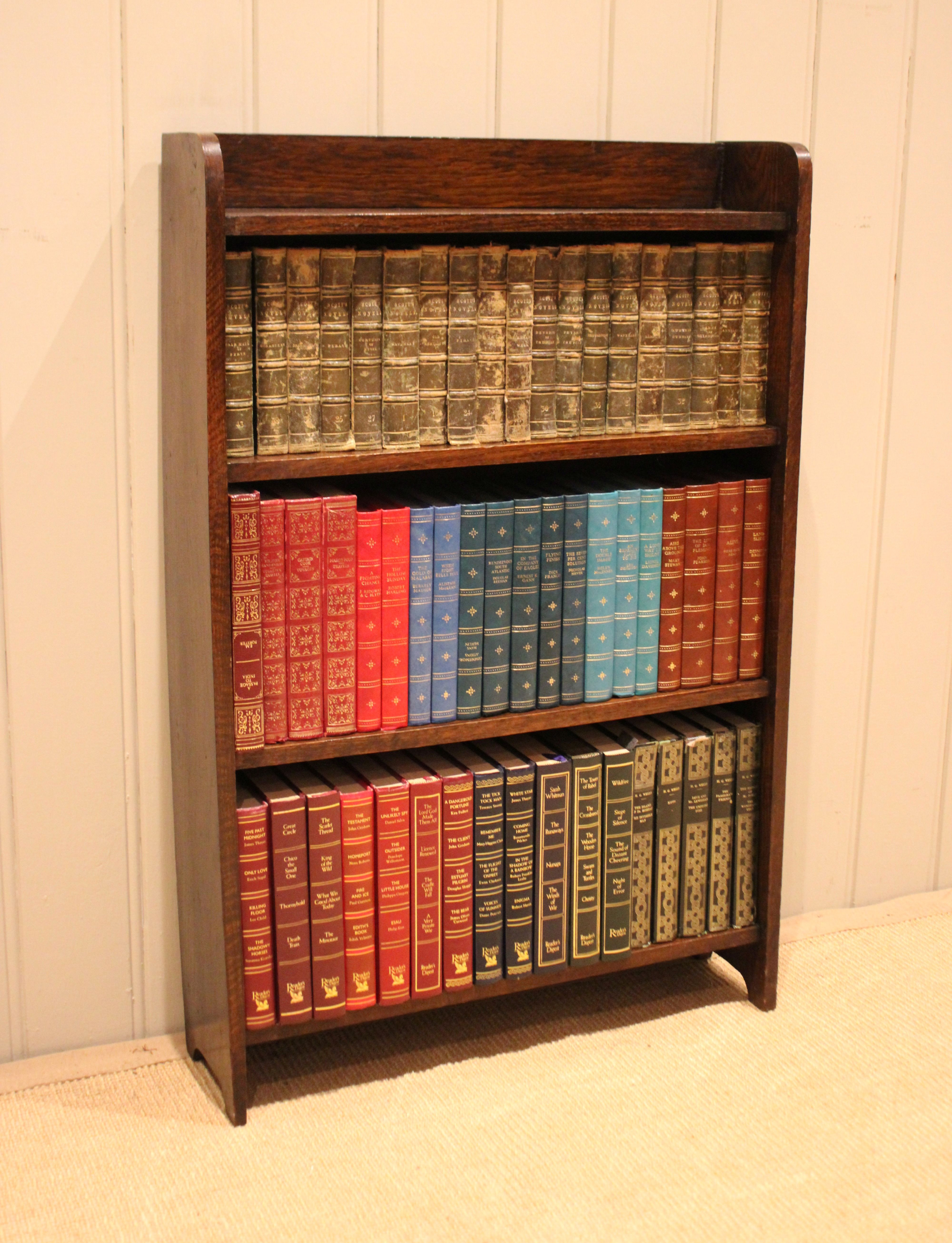 Small Oak Open Bookcase