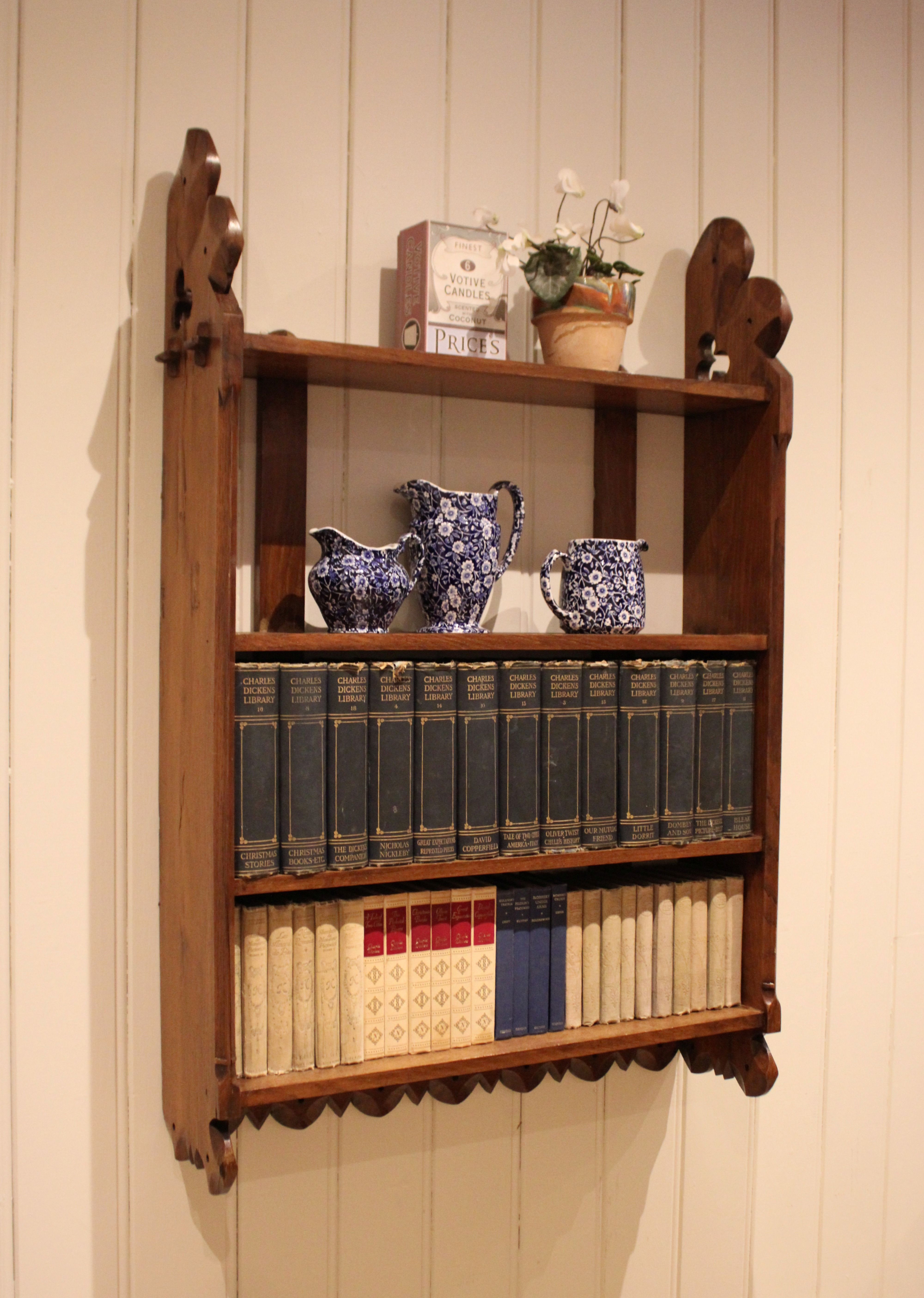 Victorian Oak Wall Shelves