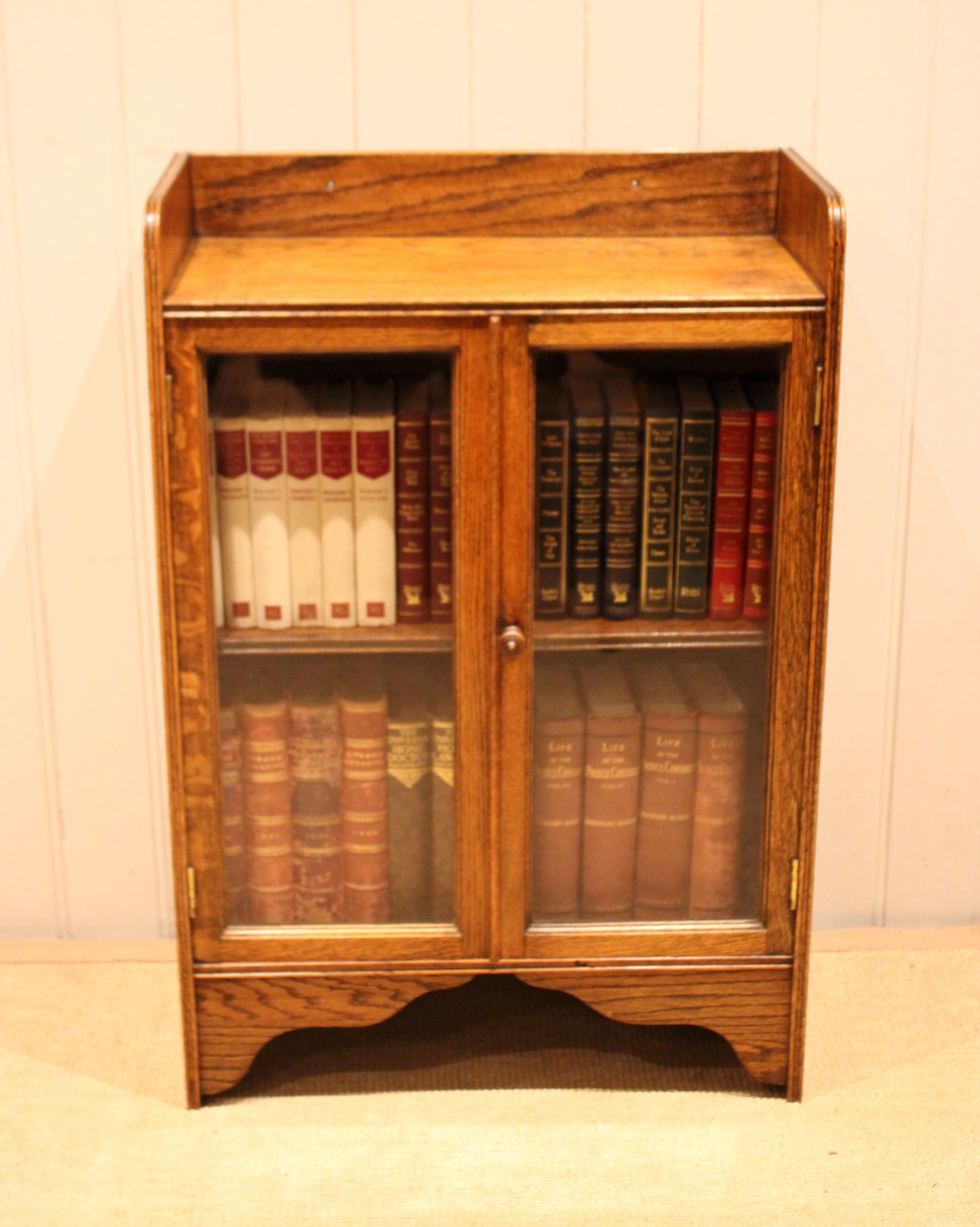 Small Glazed Oak Bookcase