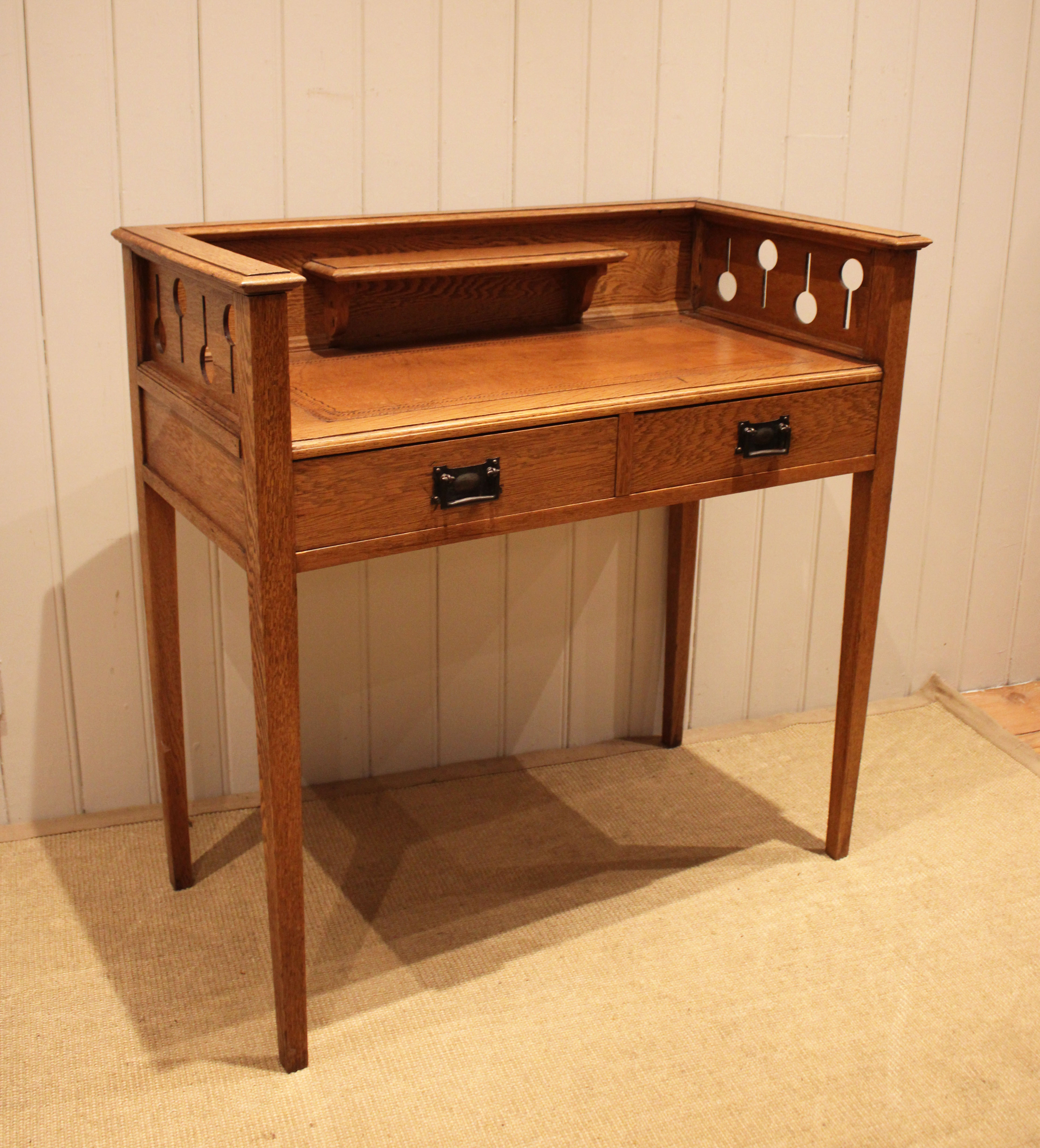 Oak Arts & Crafts Writing Desk