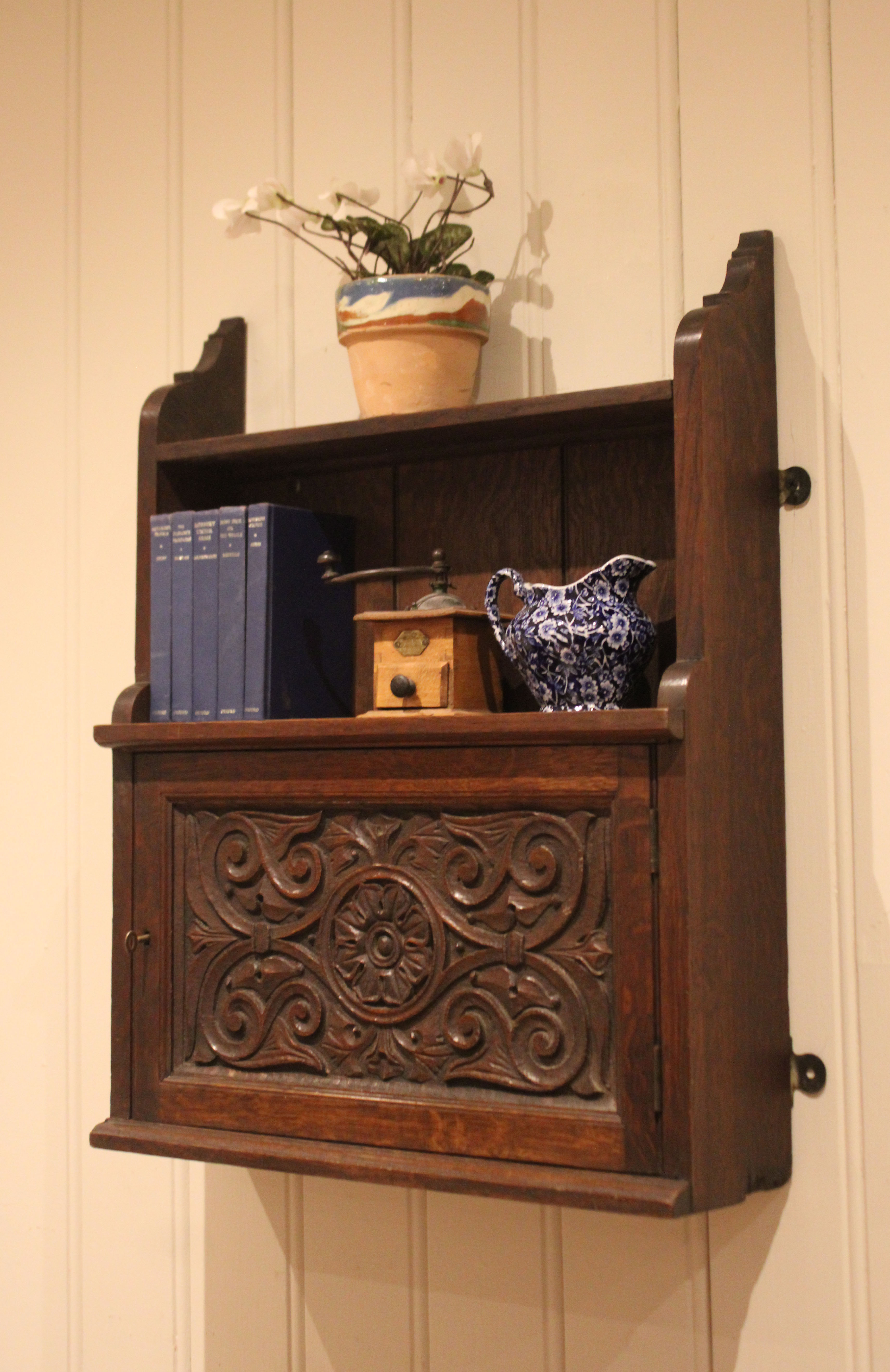 Victorian Oak wall Cabinet
