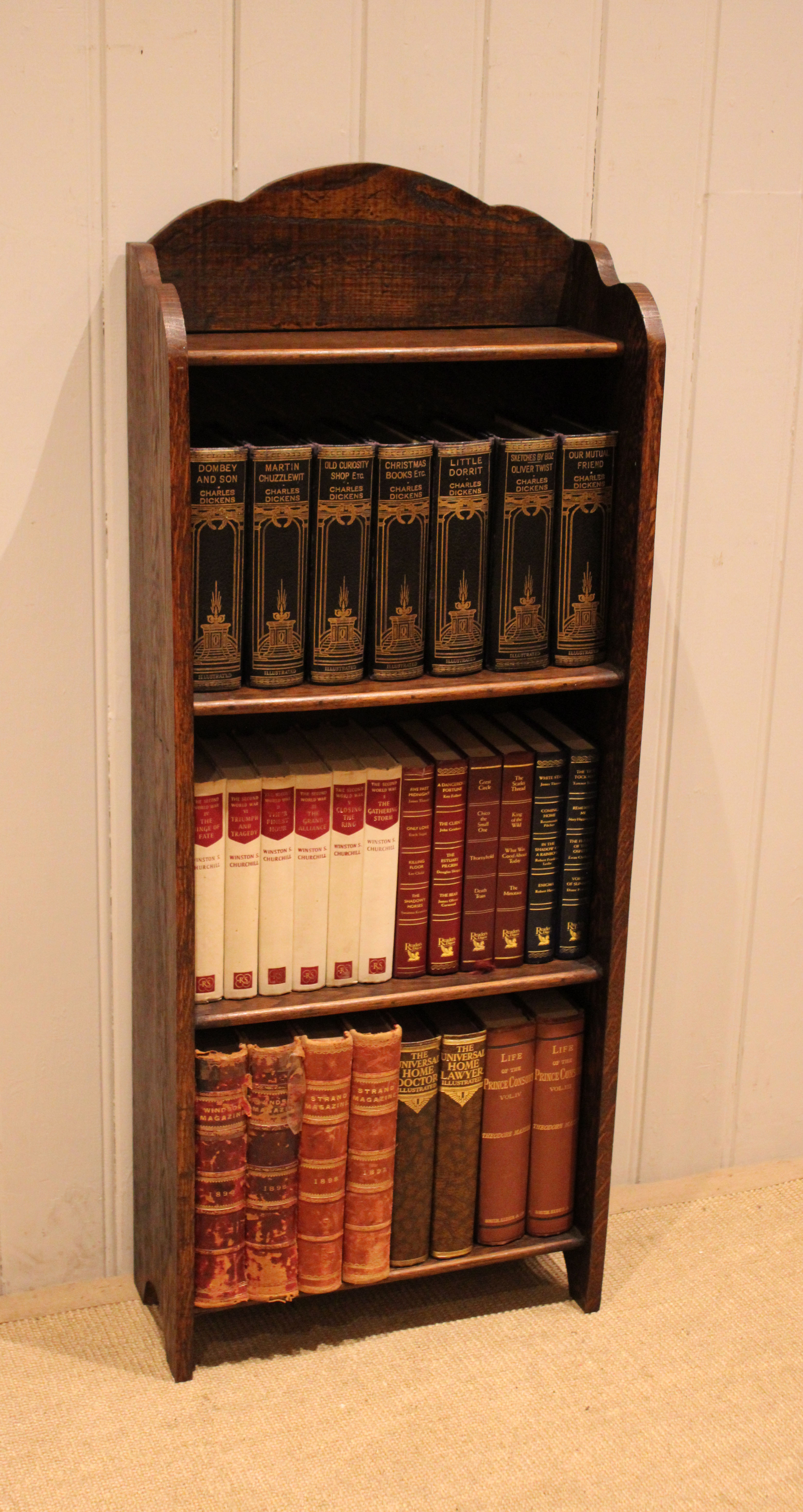 Small Proportioned Oak Open Bookcase