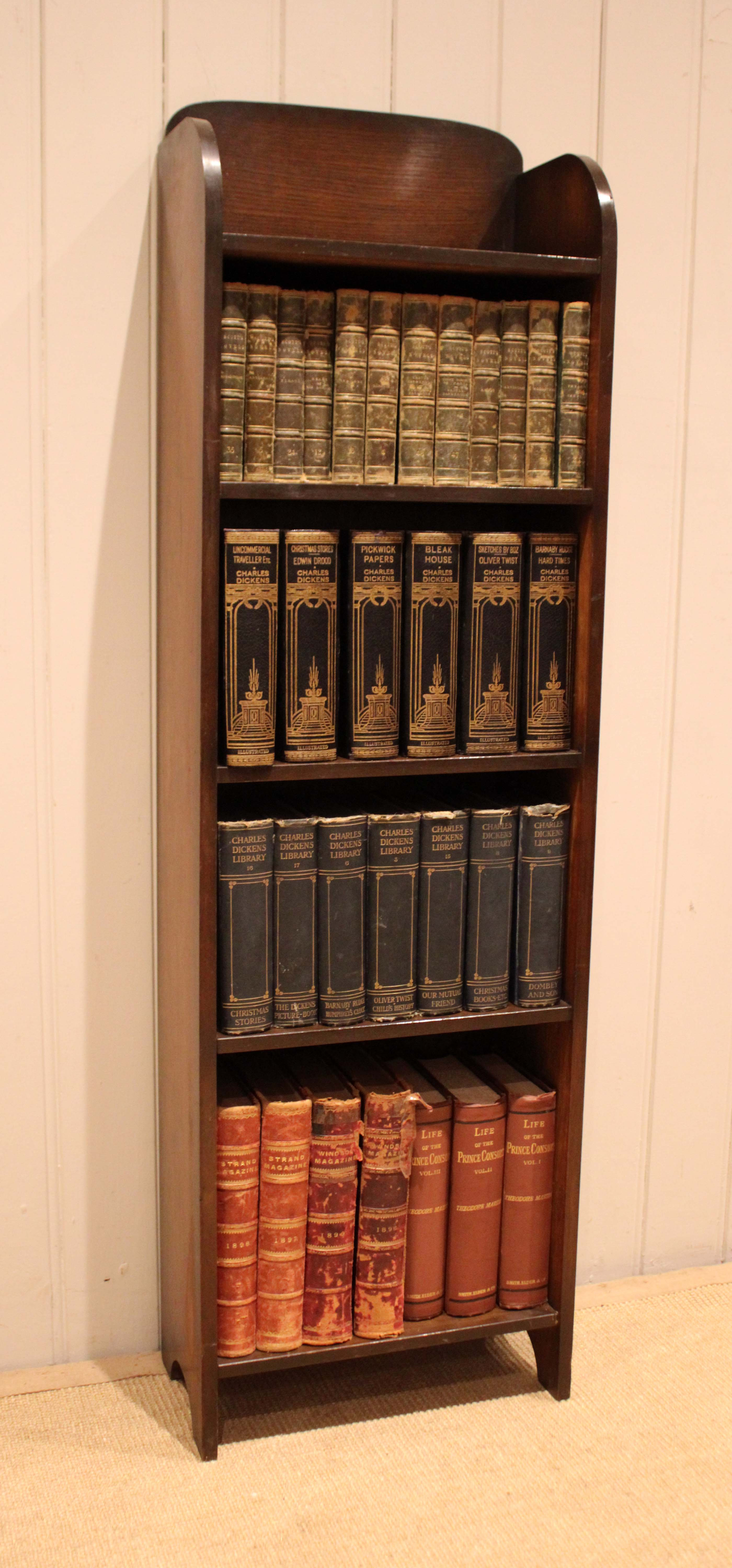 Small Oak Open Bookcase