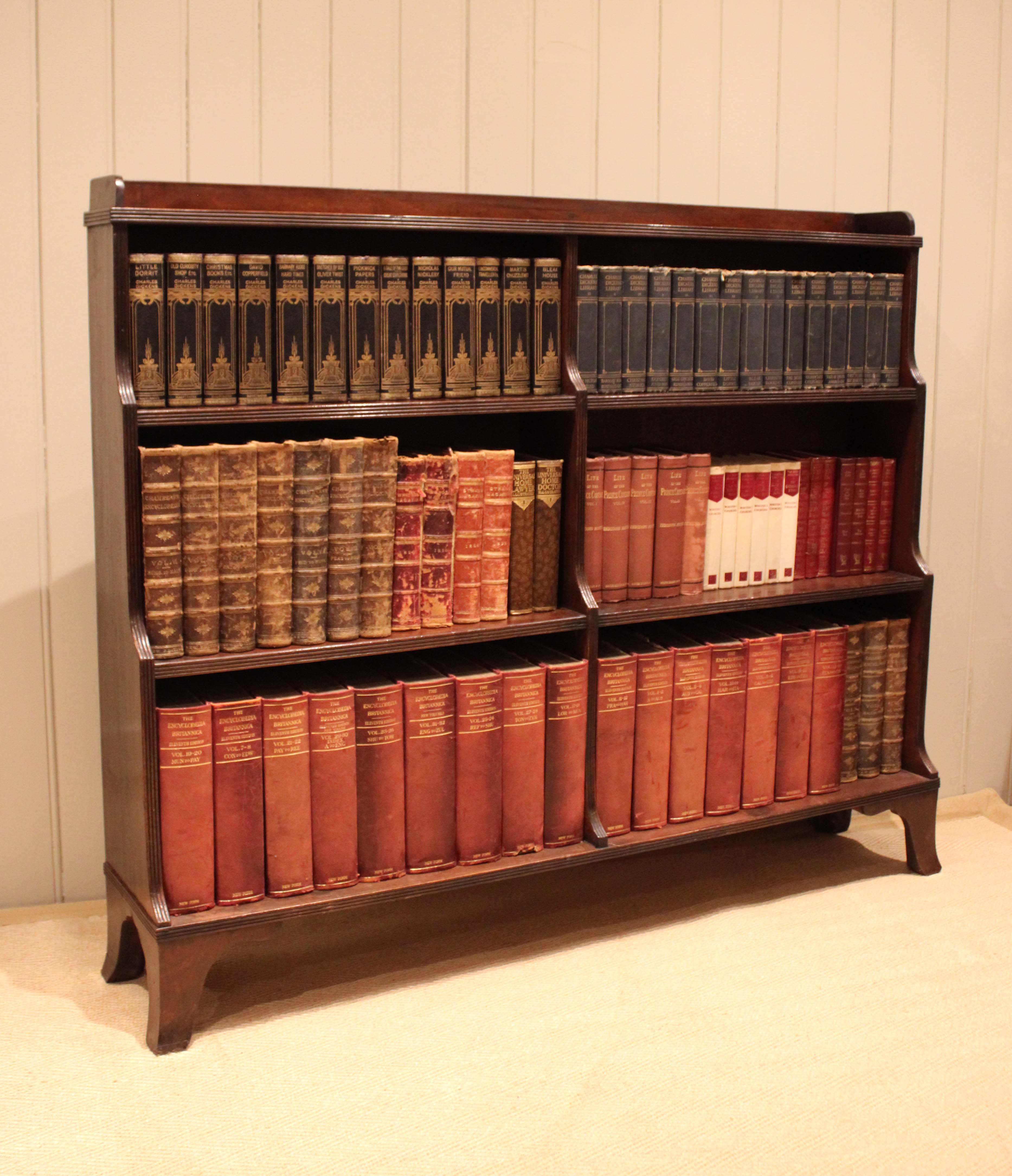 Mahogany Regency Style Open Bookcase