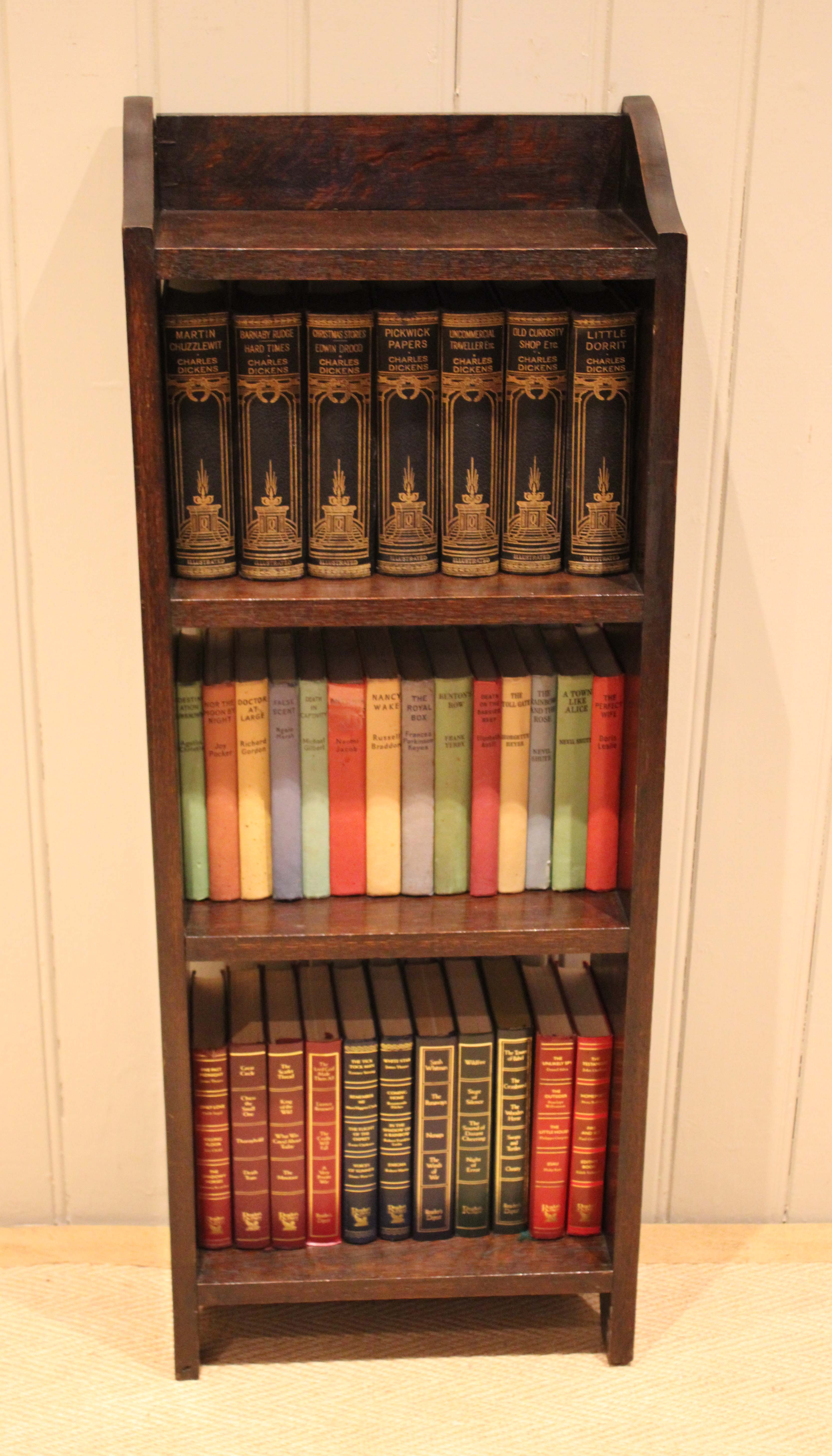 Small Oak Open Bookcase