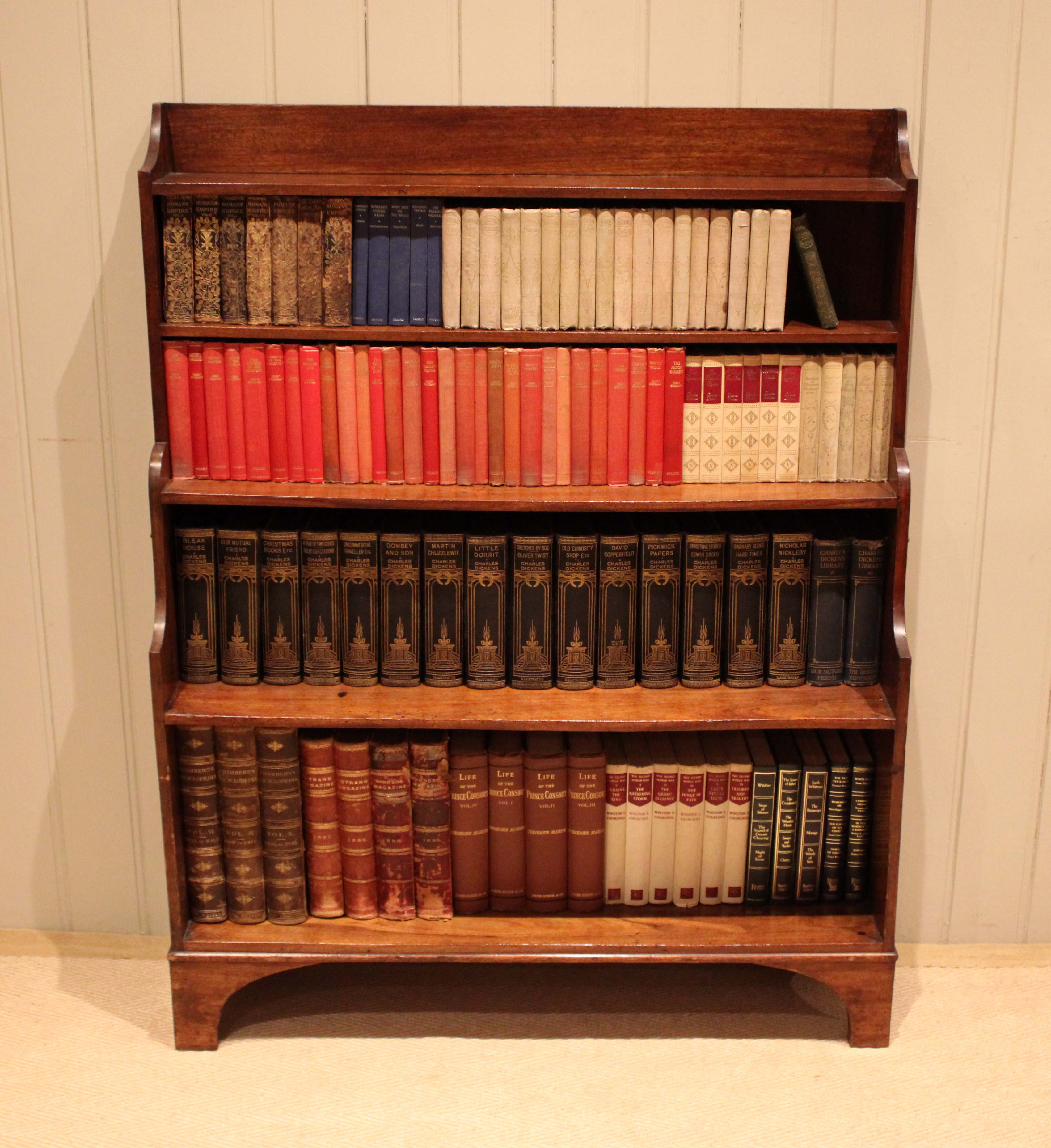 Late 19th Century Mahogany Open Bookcase