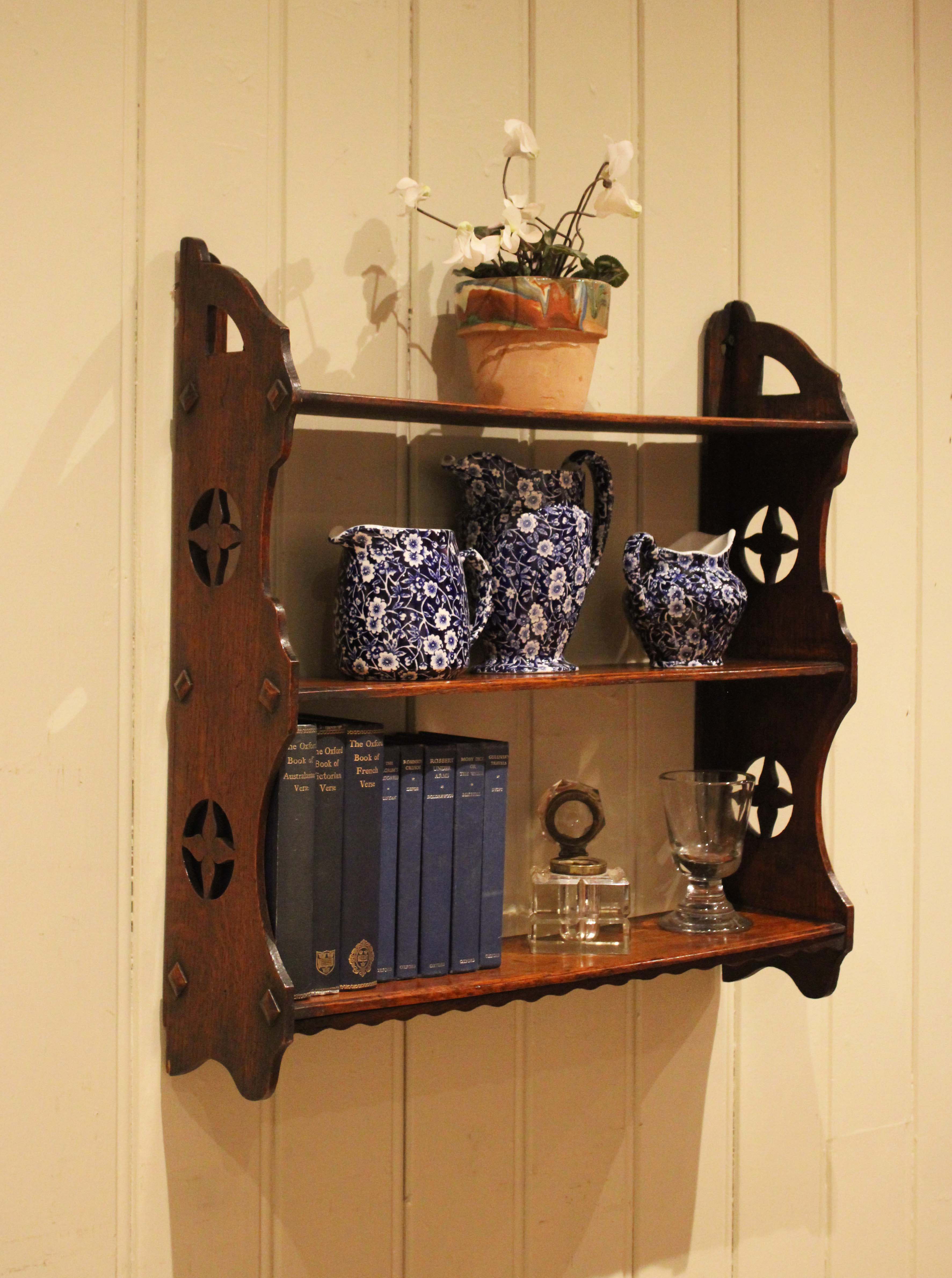 Late 19th Century Oak Wall Shelves
