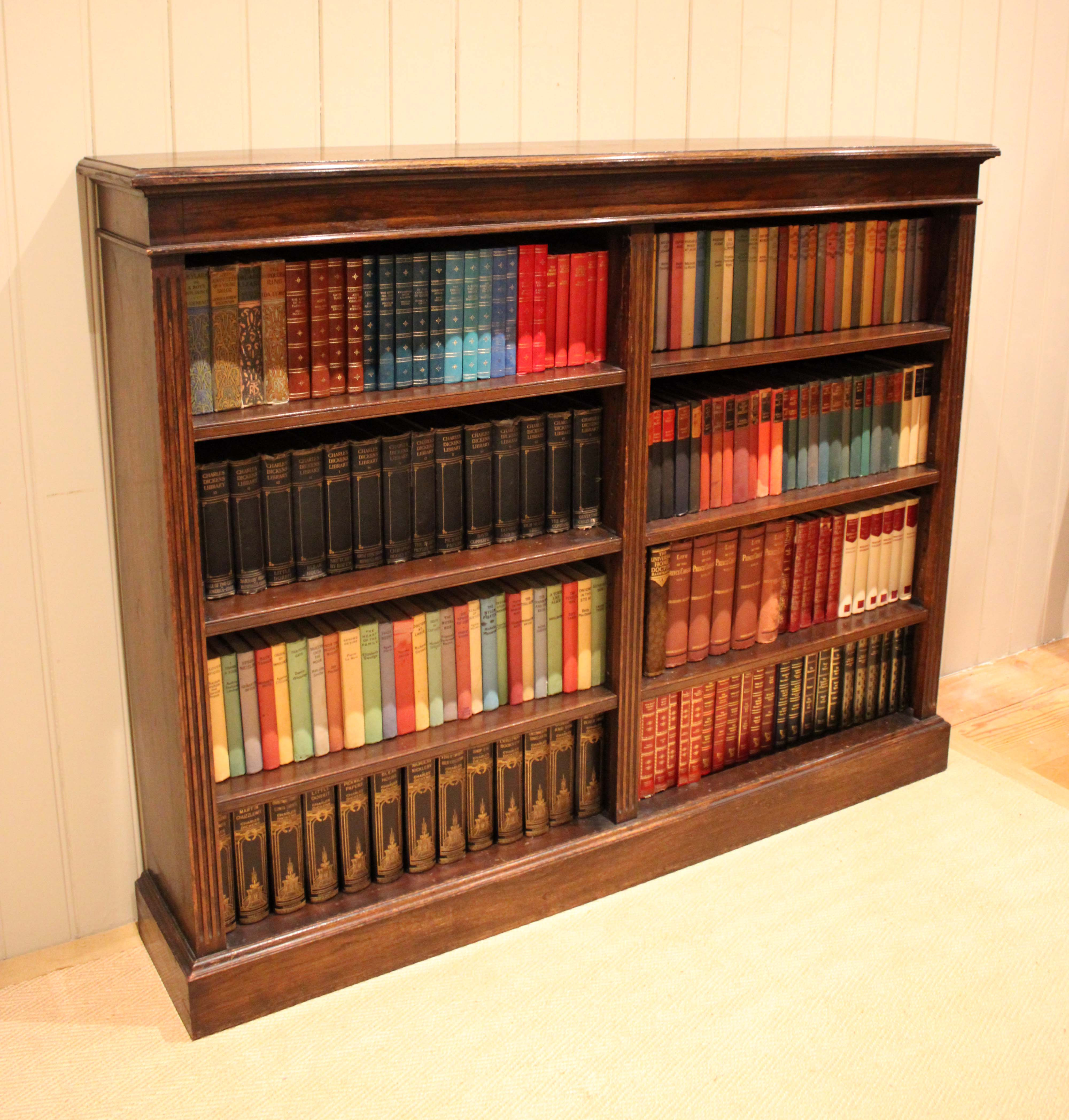 Large Oak Open Library Bookcase